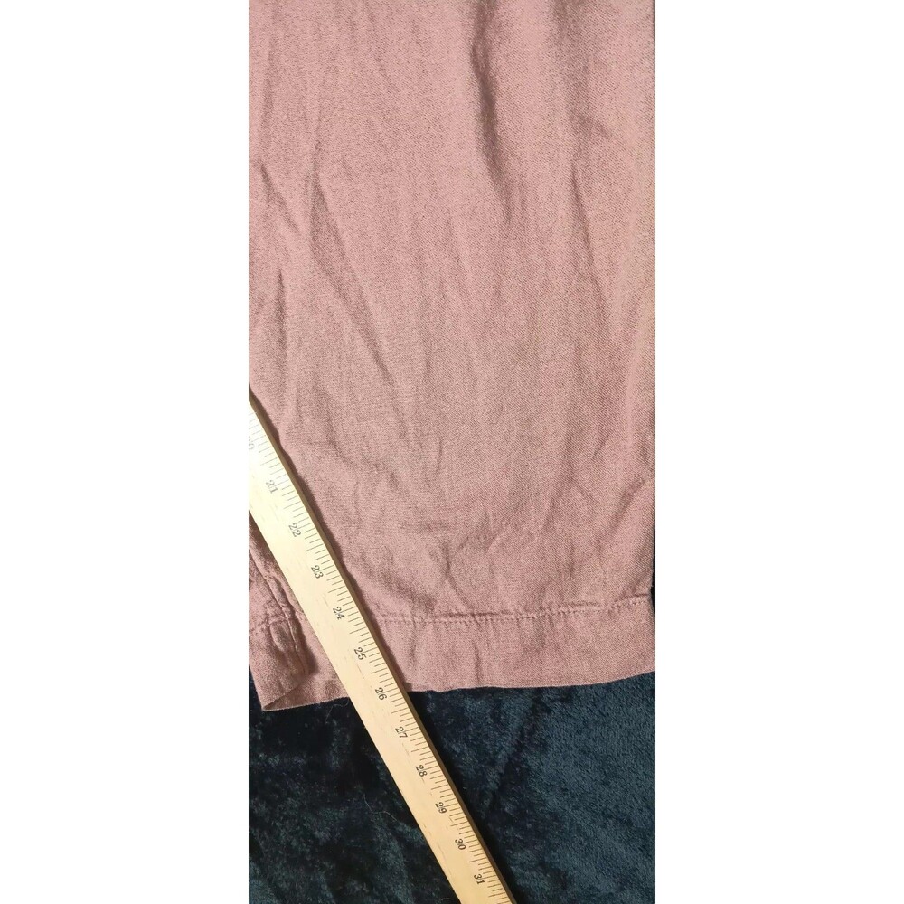 Old Navy Linen Blend High Rise Straight Comfort Waistband Pants 3X Brown Coastal - Picture 9 of 10